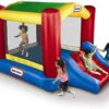 Little Tikes Jump ‘n Slide Inflatable Bouncer Includes Heavy Duty Blower With GFCI, Stakes, Repair Patches, And Storage Bag, for Kids Ages 3-8 Years