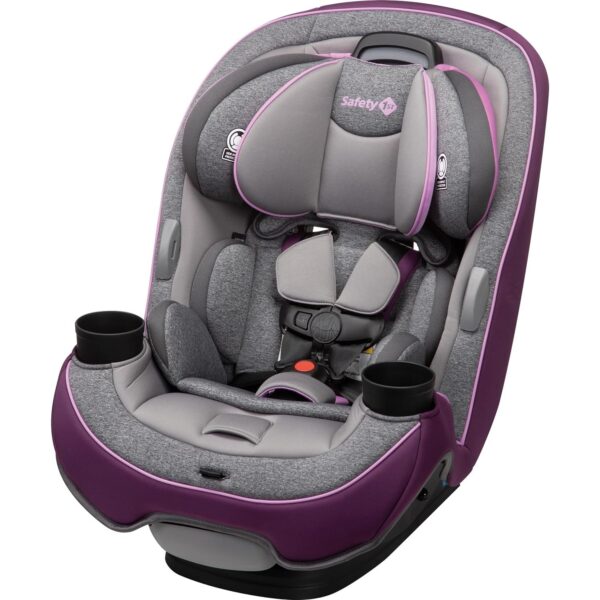Grow and Go All-in-One Slim Convertible Car Seat, Rear Facing, 5-40 lbs, Forward Facing (30–65 lbs), High Back Booster Seat 40-100 pounds, Aqua Pop