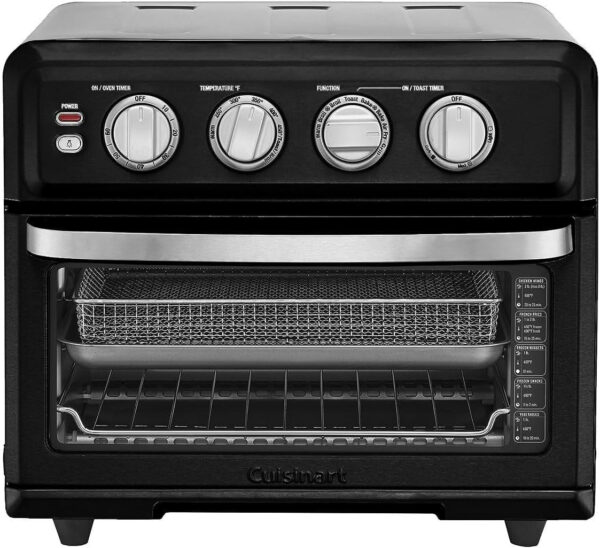 Air Fryer + Convection Toaster Oven, 8-1 Oven with Bake, Grill, Broil & Warm Options, Stainless Steel, TOA-70