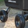 7GCG-NF Heavy-Duty Poly Dump Garden Cart with No-Flat Tires, 7 Cubic Feet, 1200-Pound Capacity, Black, Amazon Exclusive