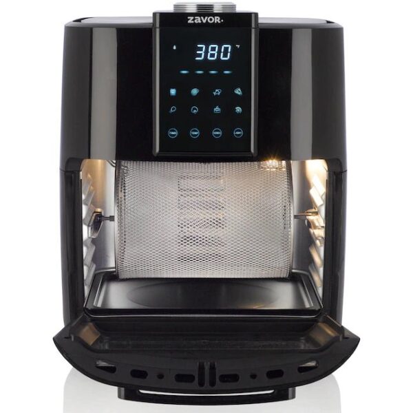 68b4e4495481464aae6aa7f37d635e88 Zavor Crunch All-in-One 12.7Qt Air Fryer Oven Dehydrator with Rotisserie Racks | Large Capacity for Optimal Air Circulation, Accessories Recipe eBook, Black (ZSEAF22)