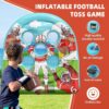 6Ft Football Target Toss Game – Inflatable Football Throwing Target Toy for Kids – Carnival Party Games