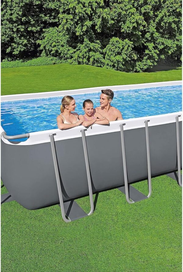Bestway Oval Above Ground Pool Set (10′ x 6’7′′ x 33′′)| Includes Filter Pump & ChemConnect Dispenser