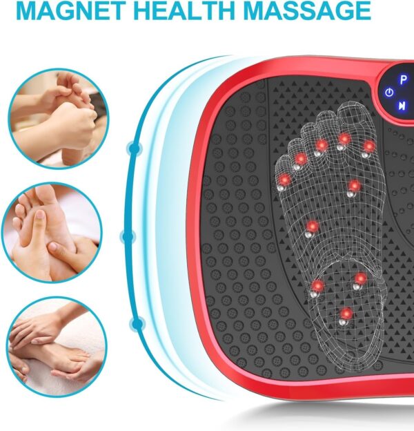 69839fc754ac4fc08642ebbdf3f88100 Vibration Plate Fitness Platform Exercise Machine Vibrating Lymphatic Drainage Shaking Full Body Shaker Workout Vibrate Stand Shake Board Sport Gym for Weight Loss Fat Burner for Women Men
