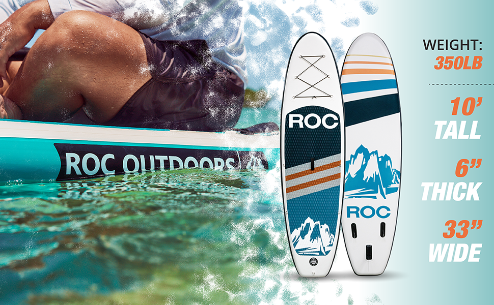 paddle board, 350LB weight limit, 10' Tall, 6