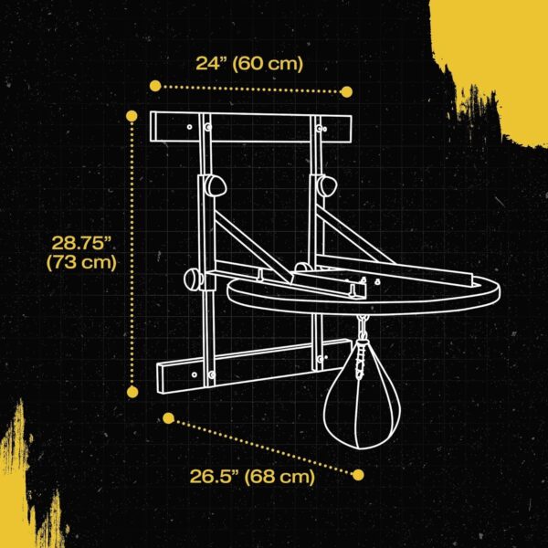 69b3c9913b7f4a6696a3cbf34931e7c6 Speed Bag, Speed Bags for Boxing, Speed Bag Platform, Boxing Speed Bag, Speed Bag Boxing, Speedbag, Speed Punching Bag, Speed Bag Mount, Wall Mount Kit, Adjustable Height, Black Swivel Speed Ball