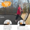 JUMPZYLLA Trampoline 8FT 10FT 12FT 14FT 15FT 16FT Trampoline with Enclosure – Recreational Trampolines with Ladder and AntiRust Coating, ASTM Approval Outdoor Trampoline for Kids