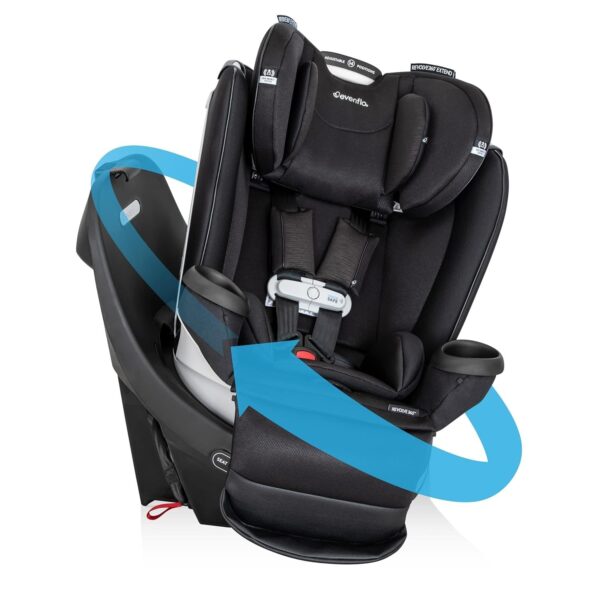 Revolve360 Extend Convertible Car Seat with 360 Degree Rotation, Extended Rear-Facing, Forward-Facing, Booster Mode, and Secure Latch Install, Revere Gray