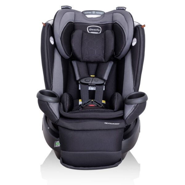 Revolve360 Extend Convertible Car Seat with 360 Degree Rotation, Extended Rear-Facing, Forward-Facing, Booster Mode, and Secure Latch Install, Revere Gray