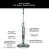 Steam Pickup 3-in-1 Steam Mop Picks Up Debris, Deep Scrubs, & Steam Sanitizes – All At Once, Lightweight Steam Cleaner for Home with Sealed Hard Floors like Hardwood, Tile & Laminate, SD201