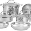 11-Piece Cookware Set, Chef’s Classic Stainless Steel Collection 77-11G