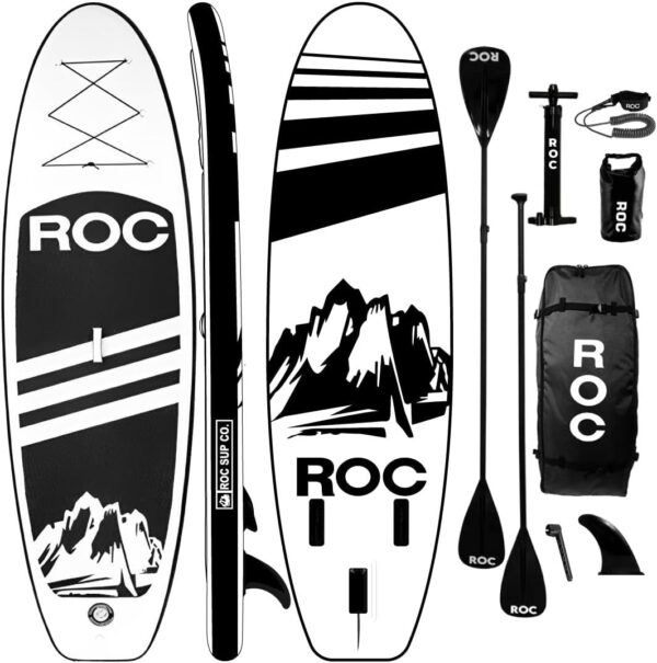 6aa3066af80a44c7b2cb2e65ec1d0cd1 Roc Inflatable Stand Up Paddle Boards with Premium SUP Paddle Board Accessories, Wide Stable Design, Non-Slip Comfort Deck for Youth & Adults