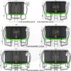 JUMPZYLLA Trampoline 8FT 10FT 12FT 14FT 15FT 16FT Trampoline with Enclosure – Recreational Trampolines with Ladder and AntiRust Coating, ASTM Approval Outdoor Trampoline for Kids