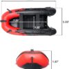 Inflatable Boat | Yacht Dinghy Tender Raft | Multi Person Fishing Boat | Aluminum Floor Oars | Fishing Rod Holders | Heavy-Duty PVC | 2024 Model |