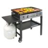 2-Burner 28′′ Griddle Cooking Station with Stainless Steel