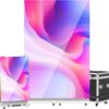 80′′ P1.86 Flexible Spliceable LED Poster Display – USB Plug-and-Play, Mobile & PC Remote Control, Digital Signage Advertising Screen (Silver, 1-Pack)