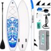 FunWater Inflatable Ultra-Light Stand Up Paddle Board for All Skill Levels with Premium SUP Paddleboard Accessories,Non-Slip Comfort Deck for Youth & Adults