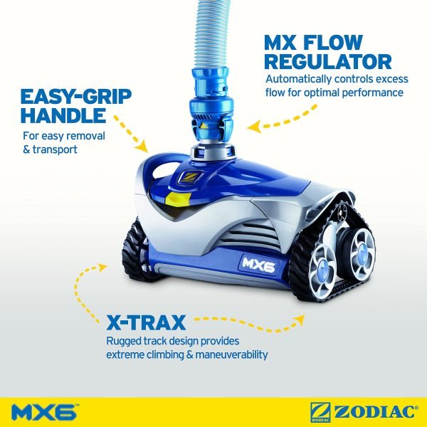6c085c3e71ed4814b49426f82af4aea2 Zodiac MX6 Automatic Suction-Side Pool Cleaner Vacuum for In-ground Pools