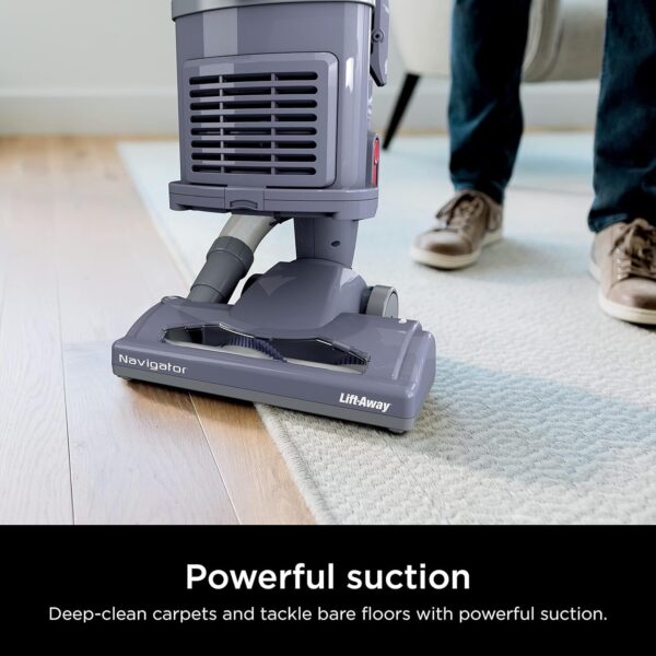 Rotator Pet Pro Lift-Away ADV Upright Vacuum with HEPA Filter, DuoClean PowerFins HairPro and Odor Neutralizer Technology, Pet Hair Pickup, For Carpets & Hardfloors, Dark Grey, LA555