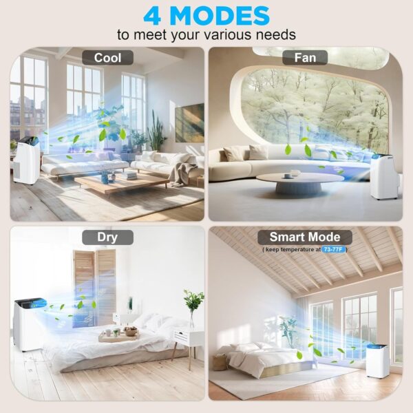 6c17143cb24a4fad9b898dd4302f523b 14000 BTU Portable Air Conditioners with Remote Control, 3-in-1 Free Standing Cooling AC Unit with Fan & Dehumidifier, Cools Room up to 700 sq.ft, Smart/Sleep Mode,3 Speed,Auto Swing,24H Timer