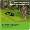 60V 21” Cordless (Self-Propelled) Lawn Mower , 2 x 4.0Ah Batteries and Dual Port Rapid Charger
