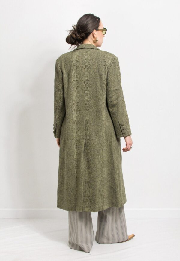 Green wool coat