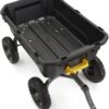 7GCG-NF Heavy-Duty Poly Dump Garden Cart with No-Flat Tires, 7 Cubic Feet, 1200-Pound Capacity, Black, Amazon Exclusive