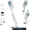 Cordless Vacuum Cleaner, Stick Vac with Tangle-Resistant Design, Up to 50 Minutes, Powerful Suction, Rechargeable, Lightweight, and Versatile for Carpet, Hard Floor, Pet Hair, LVAC-200