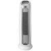 Oscillating Ceramic Tower Heater, Silver