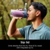 Ninja Blast Max, Portable Blender + Twist & Go, Personal Blender, Ninja Blender, Smoothie, Blend, Ice Crush, 3 Programs, Cordless, 22oz removable Vessel, Dishwasher Safe, Leakproof, Sea Glass, BC251MT