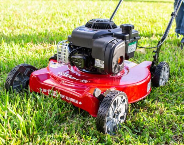 6d7e50f1bf8f43a7ad05f94b672665f3 20-Inch 125Cc Gas Push Mower with Briggs & Stratton Engine