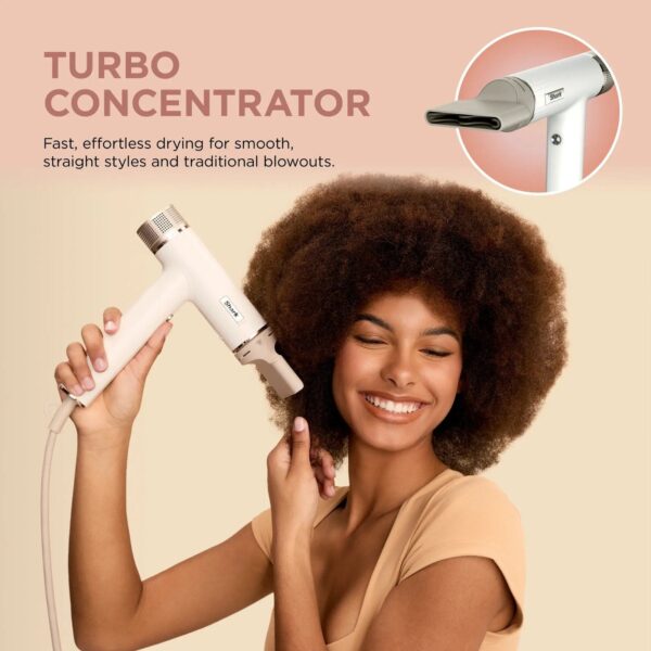 Shark SpeedStyle RapidGloss Finisher and High-Velocity Dryer Silk Straight Wavy