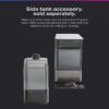 Countertop Nugget Ice Maker | Ice Machine with WiFi Connectivity | Smart Home Kitchen Essentials | Black Stainless