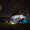 CORE Instant Cabin Tents with LED Lights | 6 Person / 9 Person / 12 Person Family Multi Room Lighted Pop Up Tents for Camping | Included Storage Pockets for Camping Accessories
