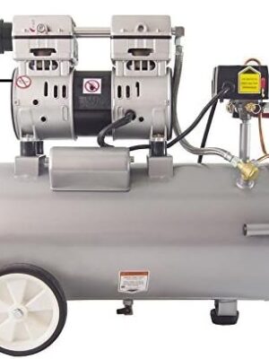 Air Tools 8010 Ultra Quiet Oil-Free Air Compressor, 1.0 HP, 8 Gallon, 120 PSI, 60 dB Noise Level