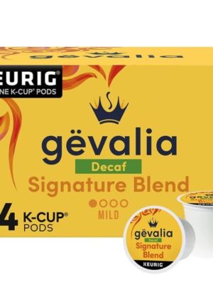 Gevalia Signature Blend Decaf Mild Light Roast K-Cup Coffee Pods (84 ct Box)