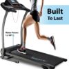 SereneLife Folding Treadmill – Foldable Home Fitness Equipment with LCD for Walking & Running – Cardio Exercise Machine – Preset and Adjustable Programs – Bluetooth Connectivity
