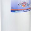 Steel Propane Tank Cylinder with POL Valve and Collar, Great for Mixed Heating Systems, Home fireplaces, Dryers and Grills-Flame King