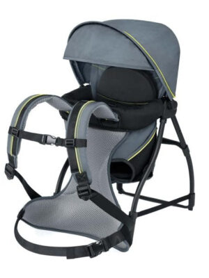 Chicco SmartSupport Aluminum Frame Backpack Carrier, Lightweight Baby Backpack Carrier | Solar/Grey New Model