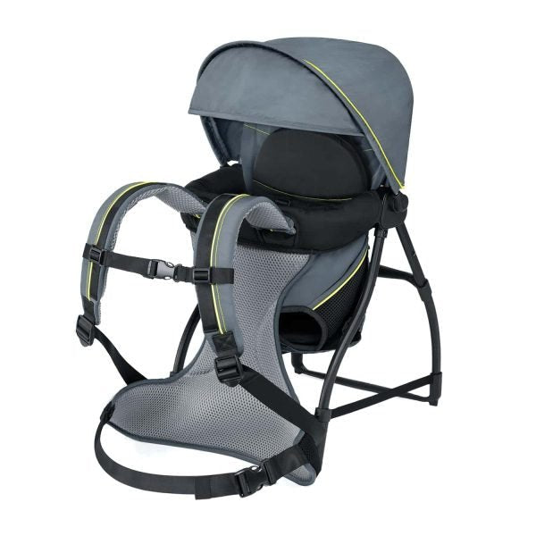 Chicco SmartSupport Aluminum Frame Backpack Carrier, Lightweight Baby Backpack Carrier | Solar/Grey New Model