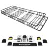ARKSEN 84 x 39 x 6 Universal Roof Rack Cargo Extension Car Top Luggage Holder Carrier Basket SUV Camping, Black