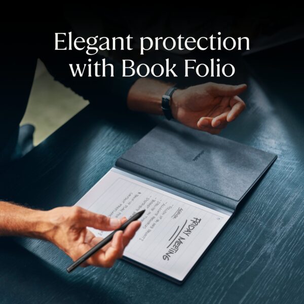 6f81552ad63d461bb842aabd2a66ac2d reMarkable 2 �� 10.3�� Paper Tablet with Marker Plus and Premium Leather Book Folio �� Black