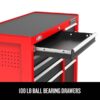 2000 Series 26-in W x 36.5-in H 5-Drawer Steel Rolling Tool Cabinet (Red)