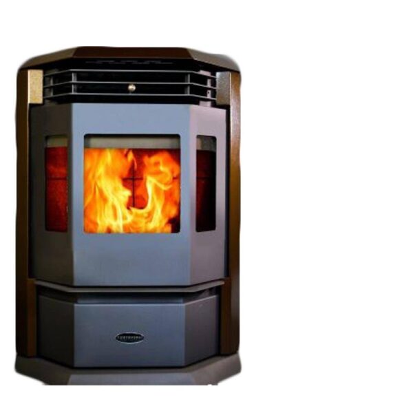700153ac9e3748eb93b7917a26f4c20a 2,800 Sq. ft. EPA Certified Pellet Stove with 55 . Hopper and Auto Ignition in Brown