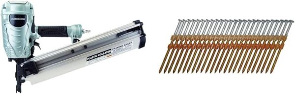 70247a3f5a0342ecab69ea5980355798 Framing Nailer, Pro Preferred Brand of Pneumatic Nailers, 21 Degree Magazine, Accepts 2-Inch to 3-1/2-Inch Plastic Collated Nails, Ideal for Framing, Flooring, & Roof Decking, NR90AES1