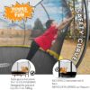 JUMPZYLLA Trampoline 8FT 10FT 12FT 14FT 15FT 16FT Trampoline with Enclosure – Recreational Trampolines with Ladder and AntiRust Coating, ASTM Approval Outdoor Trampoline for Kids