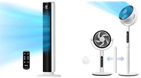 711753934ce84583a6a6875d834f7331 LEVOIT Tower Fan for Bedroom, Standing Fan that Blows Cold Air for Home, 28dB Quiet for Sleep, Remote, 90° Oscillation, 12H Timer, 25ft/s Velocity, 5 Speeds, 4 Modes, Bladeless 36 inch, White