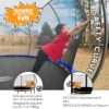 JUMPZYLLA Trampoline 8FT 10FT 12FT 14FT 15FT 16FT Trampoline with Enclosure – Recreational Trampolines with Ladder and AntiRust Coating, ASTM Approval Outdoor Trampoline for Kids