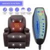 Faux Leather Power Lift Recliner Chair with Massage and Heating Functions