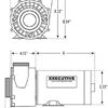 3421821-1A Waterway | 4.5HP 230V 2-Speed Waterway Spa Pump Side Discharge | 48 Frame Executive